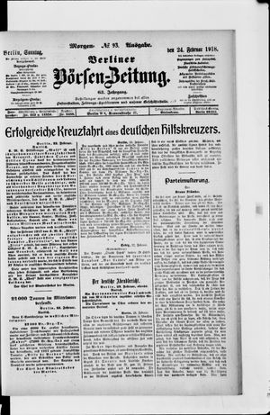Berliner Börsen-Zeitung vom 24.02.1918