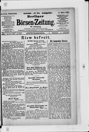 Berliner Börsen-Zeitung vom 02.03.1918