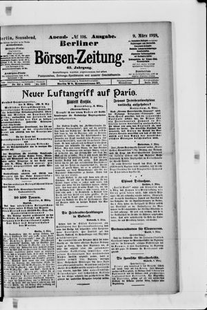 Berliner Börsen-Zeitung on Mar 9, 1918