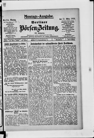 Berliner Börsen-Zeitung vom 11.03.1918