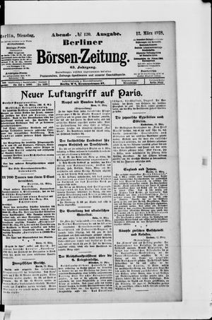 Berliner Börsen-Zeitung on Mar 12, 1918