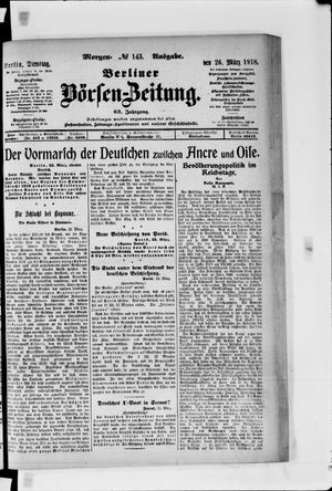 Berliner Börsen-Zeitung vom 26.03.1918