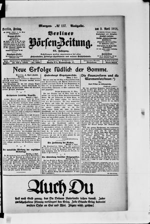 Berliner Börsen-Zeitung vom 05.04.1918