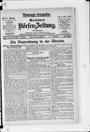 Berliner Börsen-Zeitung on May 6, 1918