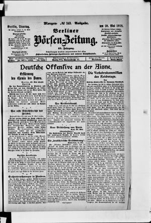 Berliner Börsen-Zeitung vom 28.05.1918