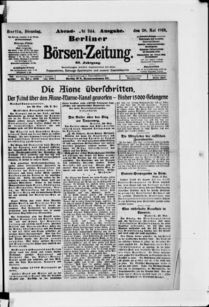 Berliner Börsen-Zeitung vom 28.05.1918