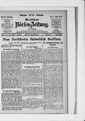 Berliner Börsen-Zeitung vom 04.06.1918