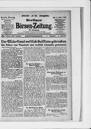 Berliner Börsen-Zeitung vom 04.06.1918