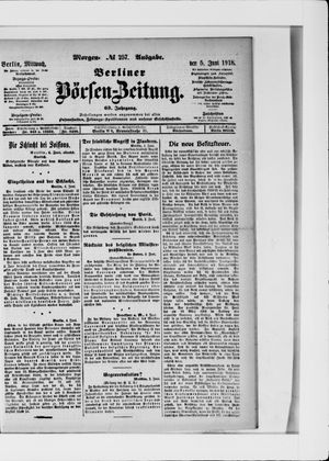 Berliner Börsen-Zeitung vom 05.06.1918