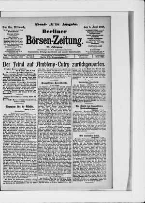 Berliner Börsen-Zeitung vom 05.06.1918