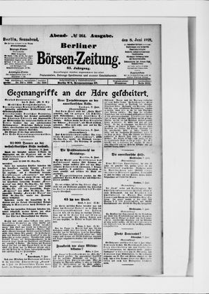 Berliner Börsen-Zeitung vom 08.06.1918