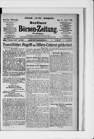 Berliner Börsen-Zeitung vom 19.06.1918