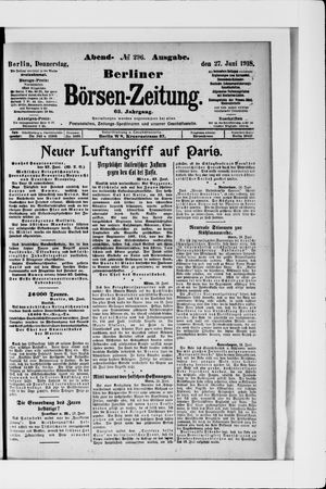 Berliner Börsen-Zeitung vom 27.06.1918