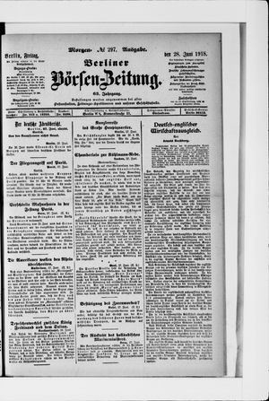 Berliner Börsen-Zeitung vom 28.06.1918