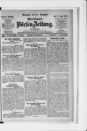 Berliner Börsen-Zeitung vom 30.06.1918