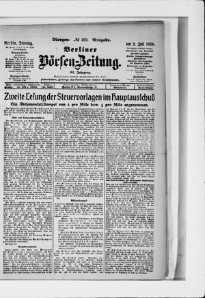 Berliner Börsen-Zeitung vom 02.07.1918