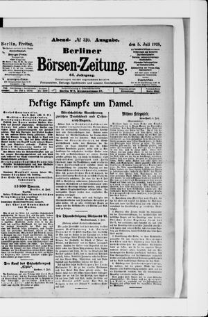 Berliner Börsen-Zeitung vom 05.07.1918