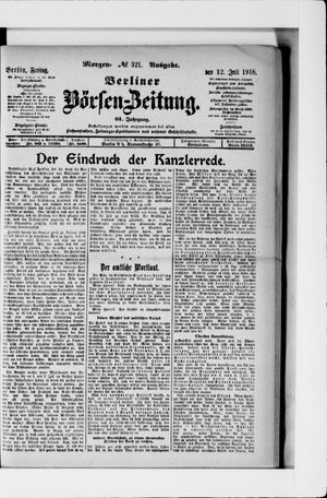 Berliner Börsen-Zeitung vom 12.07.1918