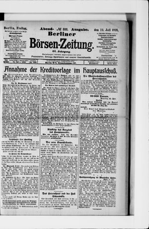 Berliner Börsen-Zeitung vom 12.07.1918