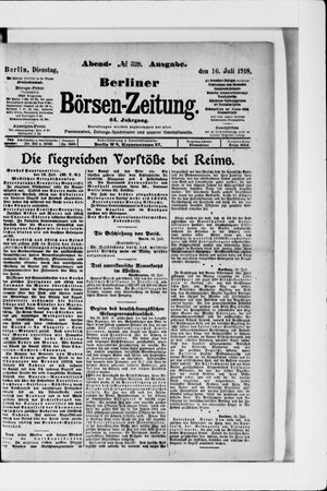 Berliner Börsen-Zeitung vom 16.07.1918