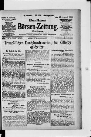 Berliner Börsen-Zeitung vom 12.08.1918