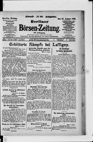 Berliner Börsen-Zeitung vom 16.08.1918