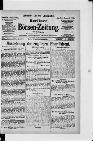 Berliner Börsen-Zeitung vom 24.08.1918