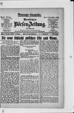 Berliner Börsen-Zeitung vom 02.09.1918