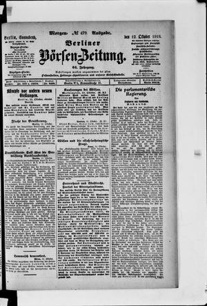 Berliner Börsen-Zeitung vom 12.10.1918