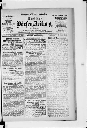 Berliner Börsen-Zeitung vom 25.10.1918