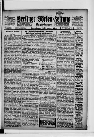 Berliner Börsen-Zeitung vom 14.12.1918