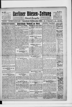 Berliner Börsen-Zeitung vom 14.12.1918