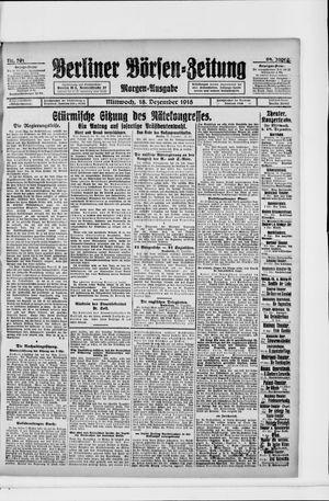 Berliner Börsen-Zeitung vom 18.12.1918