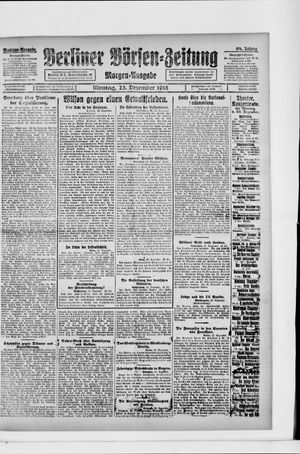 Berliner Börsen-Zeitung vom 23.12.1918