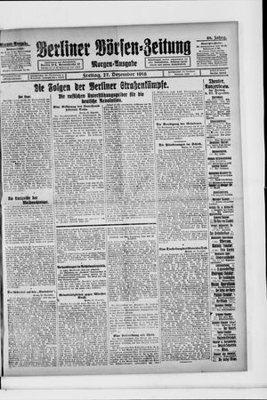 Berliner Börsen-Zeitung vom 27.12.1918