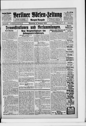 Berliner Börsen-Zeitung on Jan 6, 1919