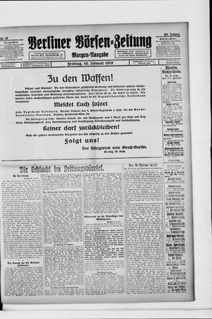 Berliner Börsen-Zeitung vom 09.01.1919
