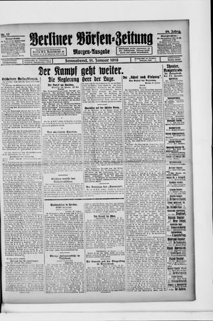 Berliner Börsen-Zeitung vom 11.01.1919
