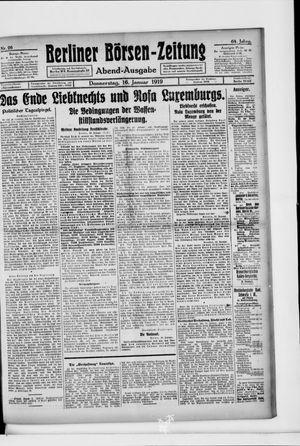 Berliner Börsen-Zeitung vom 16.01.1919