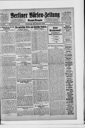 Berliner Börsen-Zeitung vom 26.01.1919
