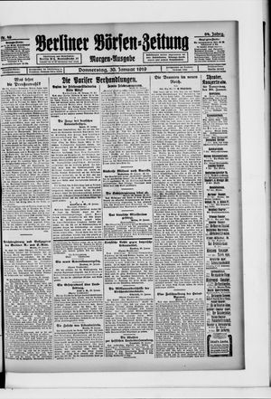 Berliner Börsen-Zeitung on Jan 30, 1919