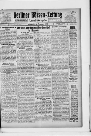 Berliner Börsen-Zeitung on Feb 5, 1919