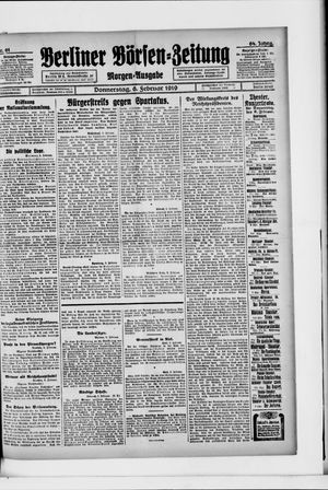 Berliner Börsen-Zeitung on Feb 6, 1919
