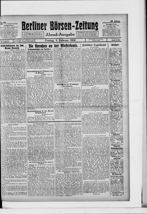 Berliner Börsen-Zeitung vom 07.02.1919