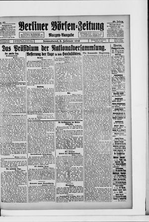 Berliner Börsen-Zeitung vom 08.02.1919