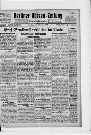 Berliner Börsen-Zeitung on Feb 17, 1919