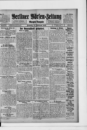 Berliner Börsen-Zeitung vom 21.02.1919