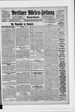 Berliner Börsen-Zeitung vom 25.02.1919