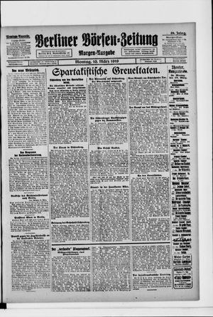 Berliner Börsen-Zeitung on Mar 10, 1919