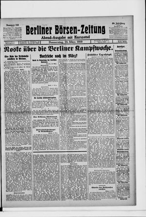 Berliner Börsen-Zeitung on Mar 13, 1919